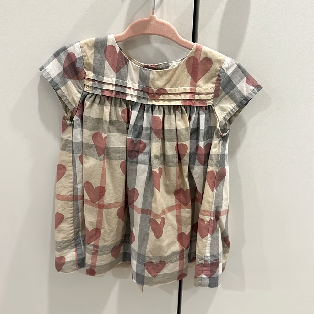Burberry Heart Dress Size 9m